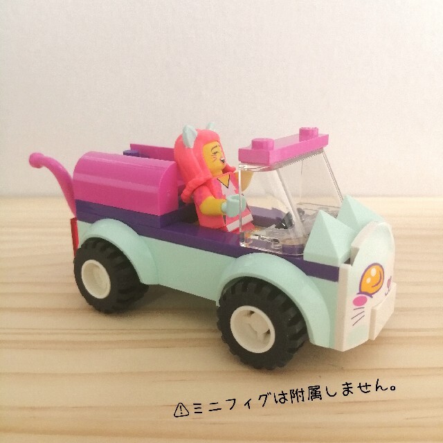 Lego(レゴ)のレゴ　猫　ねこ　ネコ　車　乗り物　オープンカー　ミニフィグ 用　タイヤ　動物 キッズ/ベビー/マタニティのおもちゃ(知育玩具)の商品写真