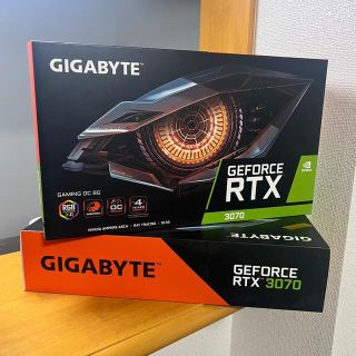 GIGABYTE RTX3070 非LHR  (2台セット)(PCパーツ)