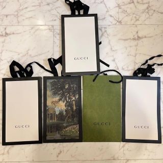 グッチ(Gucci)の美品GUCCI　グッチ　ショッパー　ショップバッグ　紙袋　限定柄込み　5枚セット(ショップ袋)