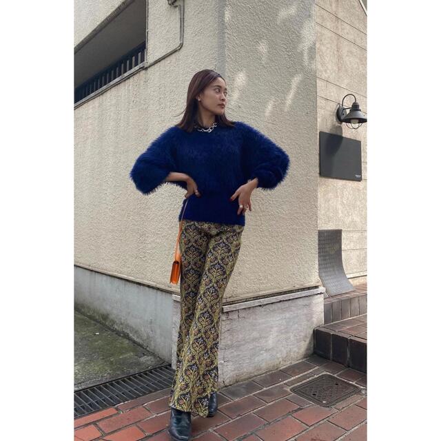 AMERI！WALLART LIKE JACQUARD KNIT PANTSレディース