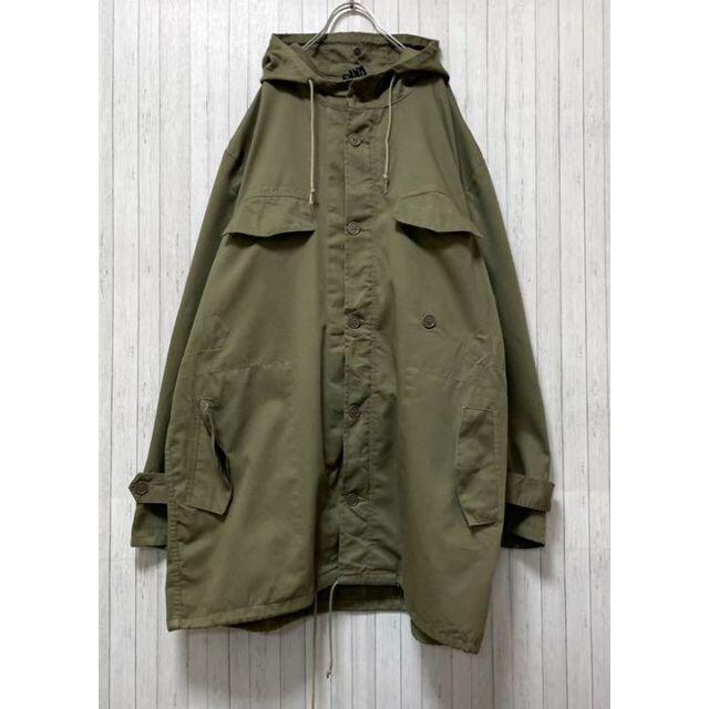 ミリタリージャケット　モッズコート　MITジッパー　軍服　ビッグサイズ　58 メンズのジャケット/アウター(ミリタリージャケット)の商品写真