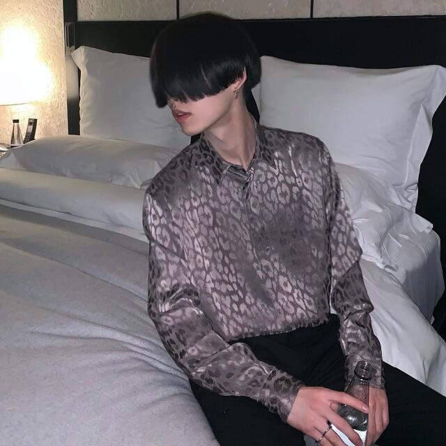 DIOR 19AW LEOPARD TECHNICAL FABRIC SHIRT