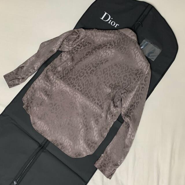 DIOR 19AW LEOPARD TECHNICAL FABRIC SHIRT