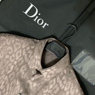 DIOR 19AW LEOPARD TECHNICAL FABRIC SHIRT