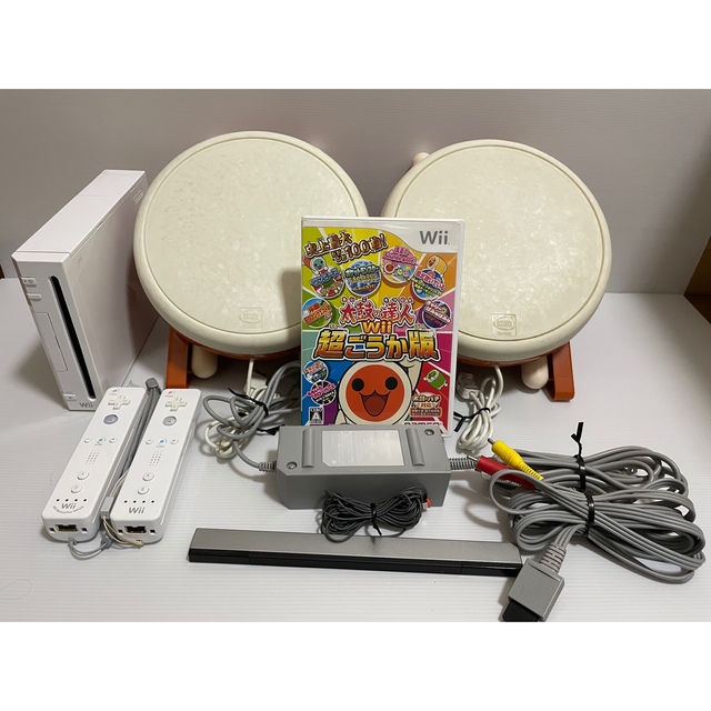 太鼓の達人Wii 超ごうか版と太鼓 Wiiバランスボードとそのソフト3本