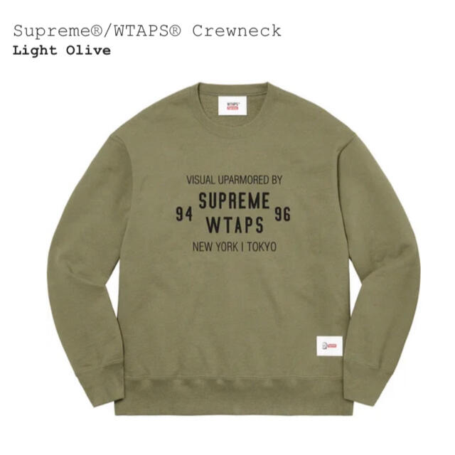 Sサイズ Supreme WTAPS Crewneck Olive - スウェット