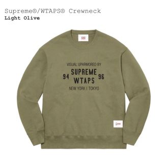 シュプリーム(Supreme)のSサイズ Supreme WTAPS Crewneck Olive(スウェット)