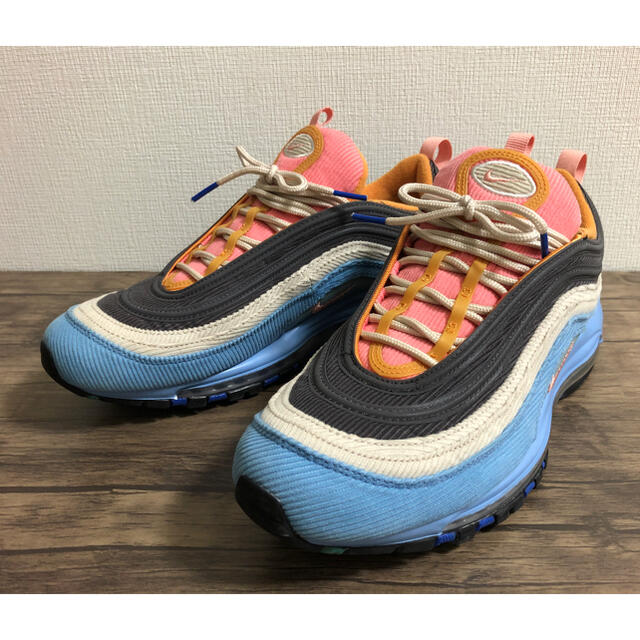 靴/シューズNIKE エアマックス97 コーデュロイ ライトブルー