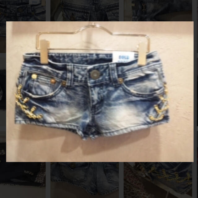 d.i.a(ダイア)のd.i.a チェーン ショーパン ブラッククイーン ギャル GYDA ガルラ レディースのパンツ(ショートパンツ)の商品写真