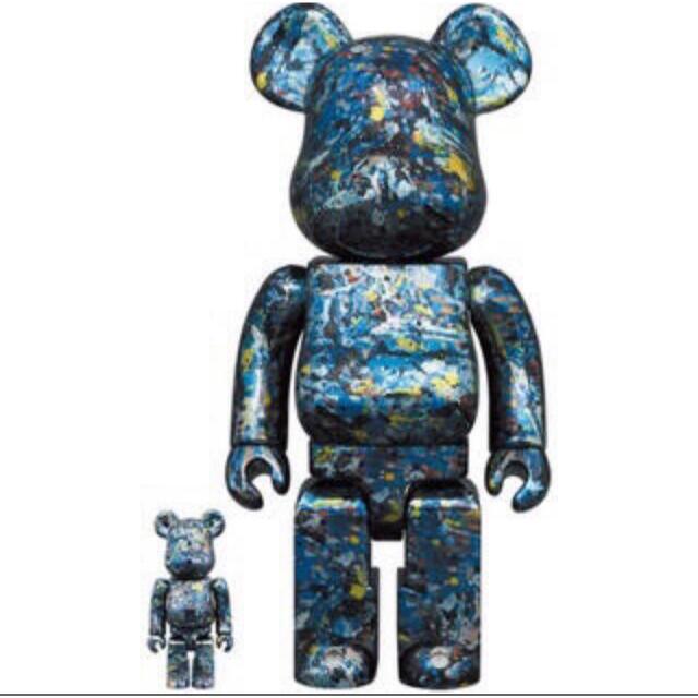 MEDICOM TOY(メディコムトイ)のBE@RBRICK Jackson Pollock 100％ & 400％ ハンドメイドのおもちゃ(フィギュア)の商品写真