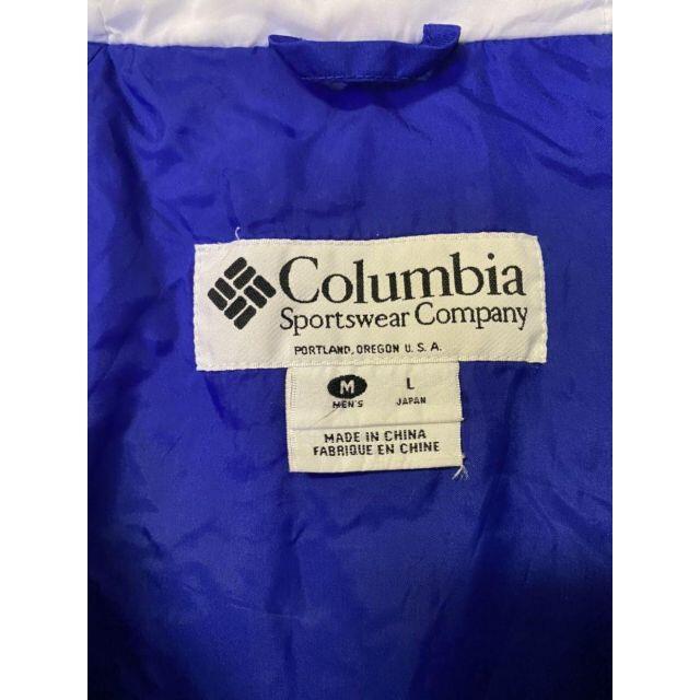 Columbia コロンビア ロゴ刺繍 ハーフジップマウンテンジャケットl ブルー青 白 黒 古着の通販 By Aki S Shop コロンビア ならラクマ