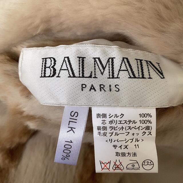 BALMAIN フォックス ファーコート ジャケットの通販 by miina select *｜バルマンならラクマ - 美品 BALMAIN リバーシブル シルク お得安い