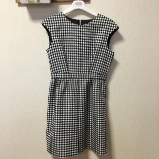 ザラ(ZARA)の♡本日限定お値下♡ZARA ギンガムチェック ワンピース 厚手♡M(ひざ丈ワンピース)