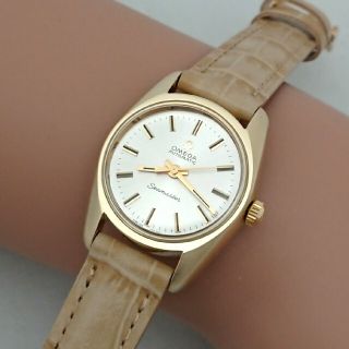 オメガ(OMEGA)のOH済 1969年製 オメガ シーマスター レディース自動巻き ノンデイト極美品(腕時計)