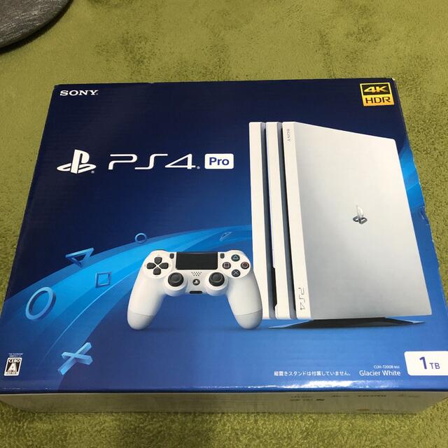 PlayStation4(プレイステーション4)のPS4 pro CUーH7200B02 ホワイト 1TB エンタメ/ホビーのゲームソフト/ゲーム機本体(家庭用ゲーム機本体)の商品写真