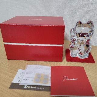 バカラ(Baccarat)のバカラ 招き猫 新品(置物)