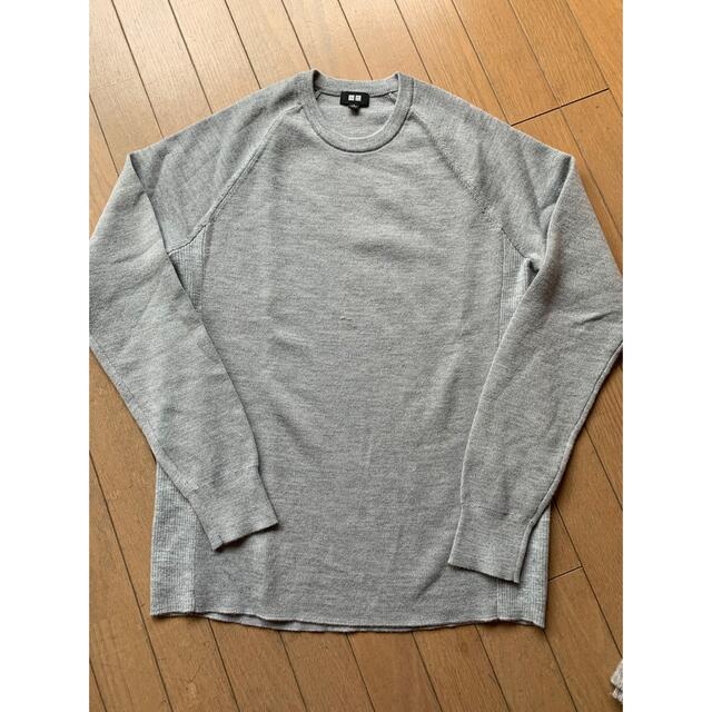 UNIQLO - メンズ ユニクロ ニット セーター グレー Lサイズ 2点 UNIQLO - メンズ ユニクロ ニット セーター グレー Lサイズ 2点