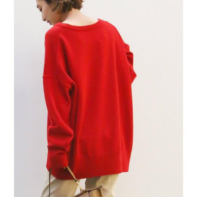 DEUXIEME CLASSE(ドゥーズィエムクラス)のdeuxieme classe EVERYDAY I LIKE ニット　RED レディースのトップス(ニット/セーター)の商品写真