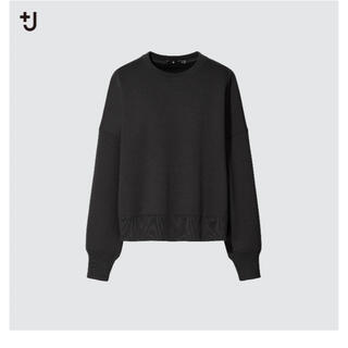 ユニクロ(UNIQLO)のUNIQLO +J 2021AW ドライクロップドスウェットシャツ（長袖）(トレーナー/スウェット)