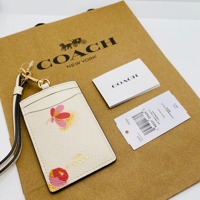 COACH Id Lanyard With Pop Floral Print