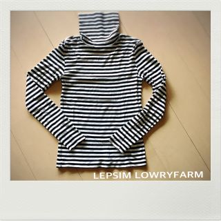 レプシィムローリーズファーム(LEPSIM LOWRYS FARM)のLEPSIM LOWRYFARM ボーダータートルネックカットソー(カットソー(長袖/七分))