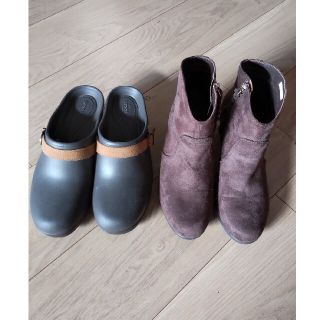 クロックス(crocs)のクロックス　ブーツ　サボ　２足セット(ブーツ)