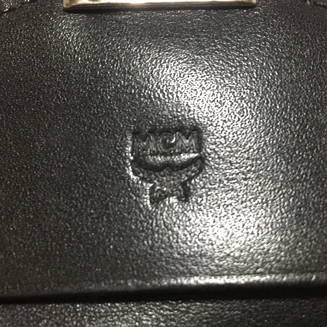 エムシーエム 3つ折り財布 - 黒×グレー