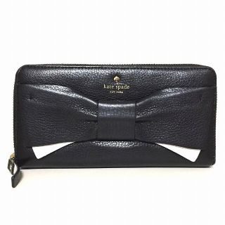 ケイトスペードニューヨーク(kate spade new york)のケイトスペード 長財布 PWRU4854 黒×白(財布)