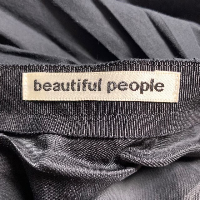 beautiful people(ビューティフルピープル)のビューティフルピープル フレア スカート ショート コットン 日本製 レディースのスカート(ひざ丈スカート)の商品写真