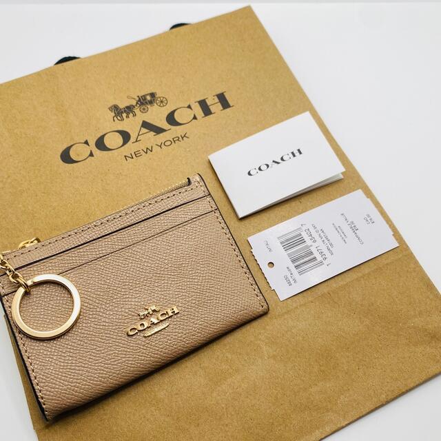 ⭐COACH⭐コーチ⭐新品 コインIDパスケース ベージュ/トープ