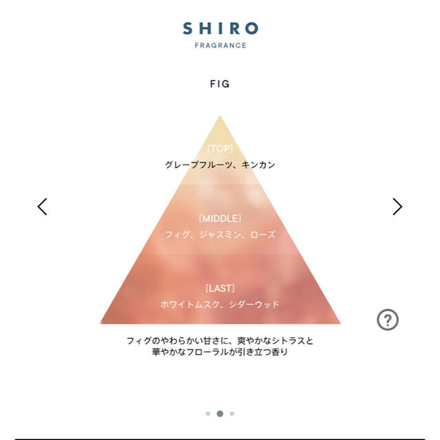 shiro(シロ)のshiro フィグ　オードパルファン  40ml コスメ/美容の香水(香水(女性用))の商品写真