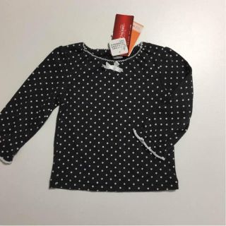 シマムラ(しまむら)の☆新品☆定価770円☆ 水玉 トップス ヒートテック 90(Tシャツ/カットソー)