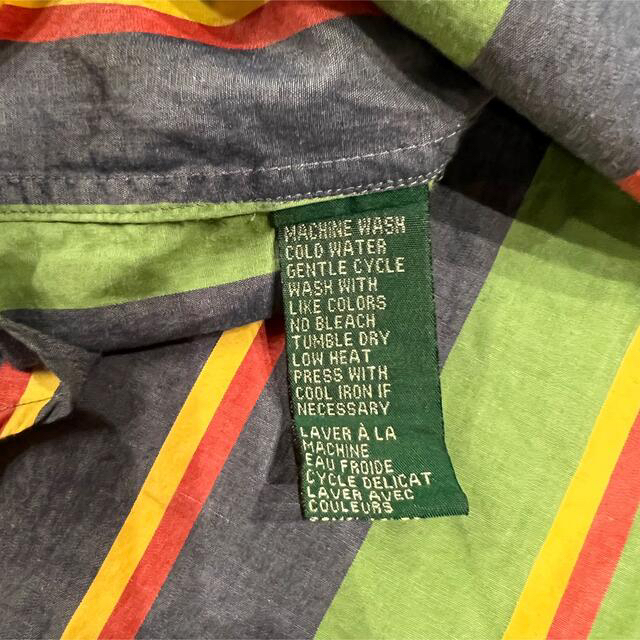 Ralph Lauren(ラルフローレン)のラルフローレン マルチカラーストライプシャツ 90’s ヴィンテージ 古着 レディースのトップス(シャツ/ブラウス(長袖/七分))の商品写真