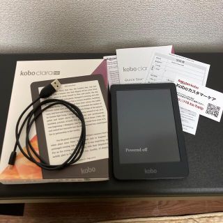 ラクテン(Rakuten)のKobo 6インチ電子書籍 Clara HD ブラック N249-KJ-BK-S(電子ブックリーダー)