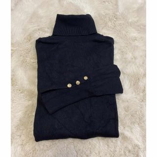 ザラ(ZARA)の金ボタンタートルネックニット(ニット/セーター)