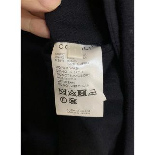 極美品!comoli 17AW ウール中綿タイロッケンコート ネイビー