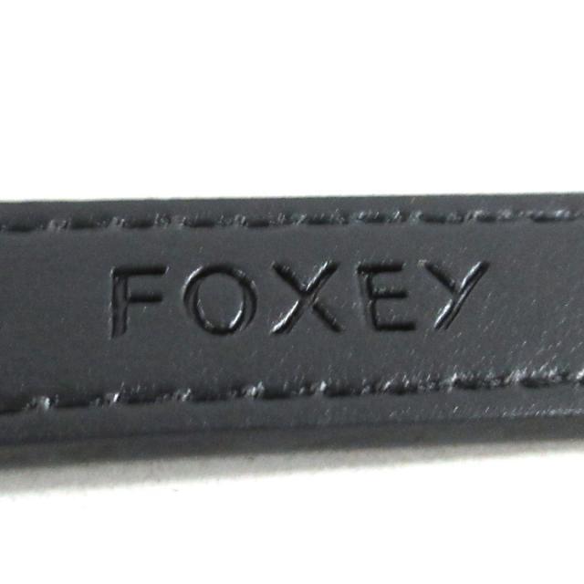 FOXEY(フォクシー)のフォクシー ベルト美品  - 黒×シルバー レディースのファッション小物(ベルト)の商品写真