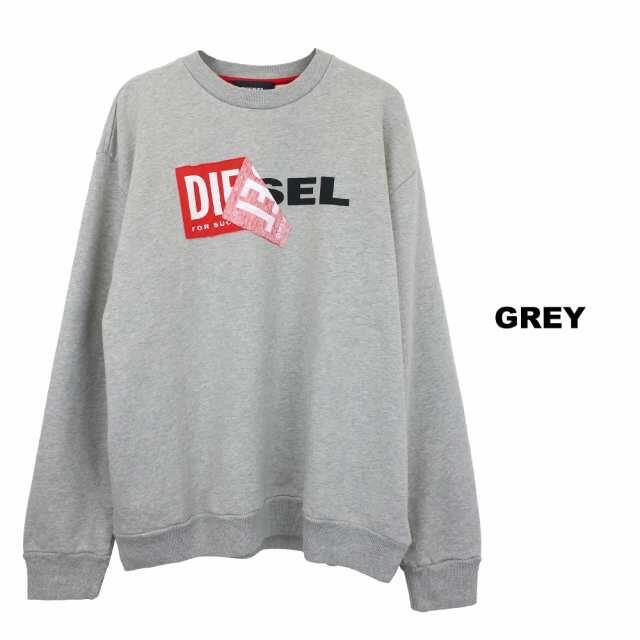 DIESEL スウェット S-SAMY FELPA 00S8WC グレー S 名作 www.gold-and ...