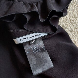 FOXEY T-shirt "Contrail.C" ブラックブラック 40