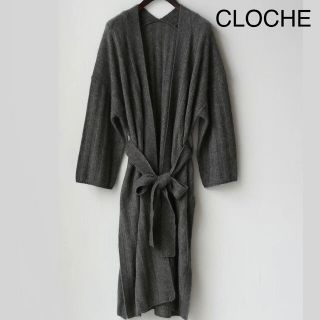 【新品未使用】 CLOCHE クロシェ ラクーンロングカーディガン(カーディガン)