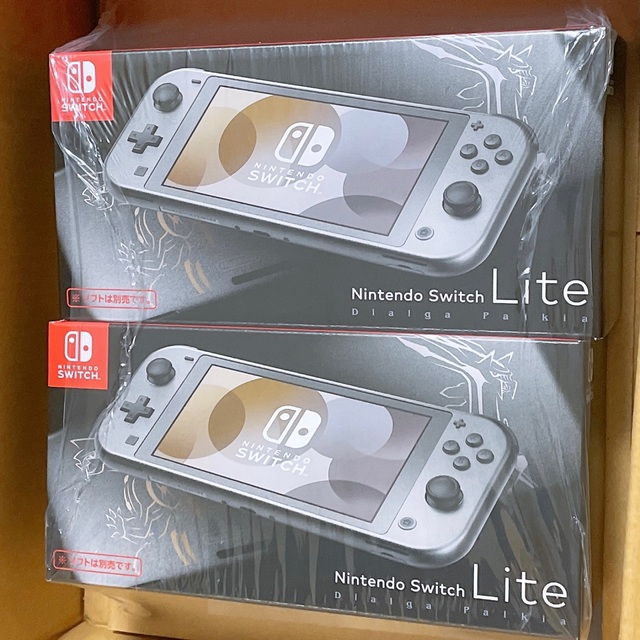 【お1人様1点限り】 Switch Nintendo - ディアルガ・パルキア2個 Lite Switch 【新品未開封】Nintendo 携帯用ゲーム機本体