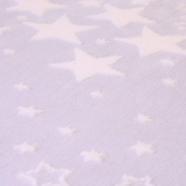 西川(ニシカワ)の昭和西川 もこもこハーフケット 膝掛け 星柄 薄紫 キッズ毛布 インテリア/住まい/日用品の寝具(毛布)の商品写真