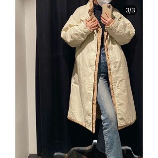 マウジー(moussy)の新作をお安く♡moussy REVERSIBLE PUFFER ロング コート白(モッズコート)