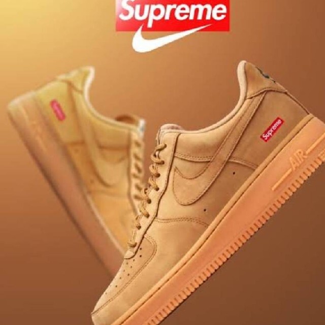 Supreme × Nike Air Force 1 Low ウィート 27cm