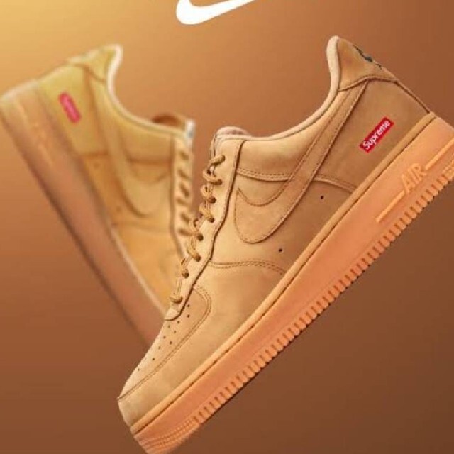 Supreme × Nike Air Force 1 Low ウィート 27.5 【レビューで送料無料