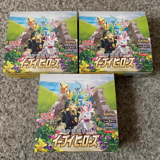 エーフィポケモンカードイーブイヒーローズ 3box