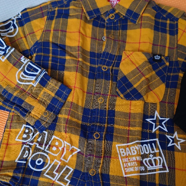 BABYDOLL(ベビードール)のBABYDOLL ベビードール チェック ネルシャツ ロンT セット まとめ売り キッズ/ベビー/マタニティのキッズ服男の子用(90cm~)(Tシャツ/カットソー)の商品写真