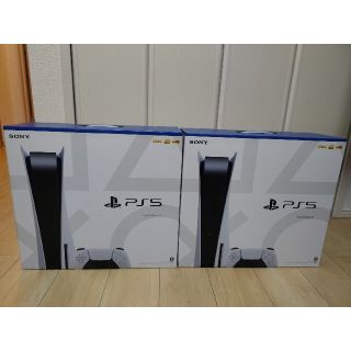 プレイステーション(PlayStation)の新品未開封PS5プレイステーション5本体×2台(家庭用ゲーム機本体)