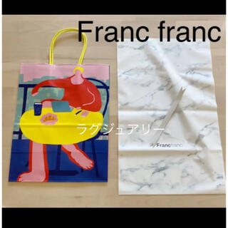 フランフラン(Francfranc)のフランフラン　紙袋　ギフト袋　リボン付き(ショップ袋)