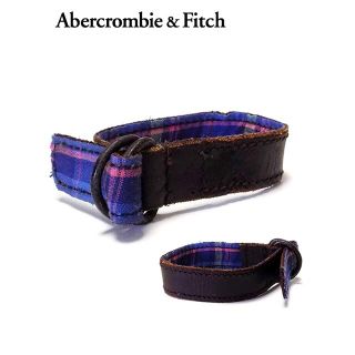 アバクロンビーアンドフィッチ(Abercrombie&Fitch)のアバクロンビー＆フィッチ レザーコンビブレスレット ff0502(ブレスレット)